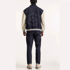 Chaqueta Universitaria de Manga Larga para Hombre, de Algodón y Poliéster, con Cuello Alto, Logotipo Frontal, Ecológica y Resistente al Viento, para Invierno - Product Image 6