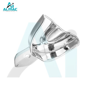 Bandejas de impresión para implantes dentales manuales de acero inoxidable ALMAC OEM, instrumentos quirúrgicos para impresión dental con logotipo personalizado - Product Image 3