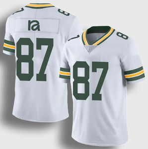 <b>Cheap</b> Wholesale American <b>Football</b> Jerseys Breathable Printed Short Sleeves Set Style for Clubs - Product Image 6