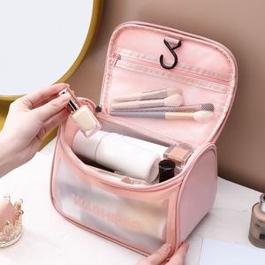 New Chất Lượng Cao Phong Cách Bán Buôn Trong Suốt Đồng Bằng Lớn Không Gian Trang Điểm Tổ Chức Du Lịch Zip-Up Mềm Vệ Sinh Cá Nhân Mỹ Phẩm Túi Trường Hợp - Product Image 3