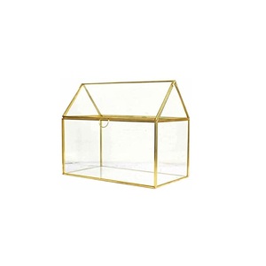 Caja de joyería decorativa hecha a mano diseño personalizado regalo de Navidad embalaje caja de baratija de metal y vidrio - Product Image 6