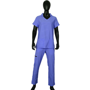 Blaze Fight Wear Ensembles d'uniformes de gommage personnalisés Infirmière Manches courtes Hôpital Col montant Manches courtes pour le personnel médical - Product Image 2