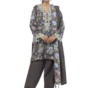 Traje de Tres Piezas Shalwar Kameez Gota para Mujer, Ropa Étnica de Fiesta, Conjunto de Vestido de Diseñador con Dupatta Elegante y Pantalón Recto - Product Image 3