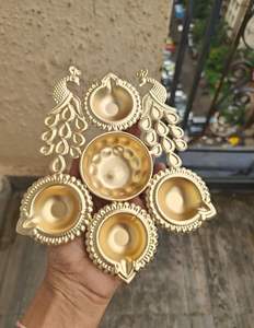 Indian Wedding and Diwali <b>Gifts</b> Hamper Beautiful <b>Box</b> packing Copper <b>bottle</b> with metal Diya customised as per requirement - Product Image 5