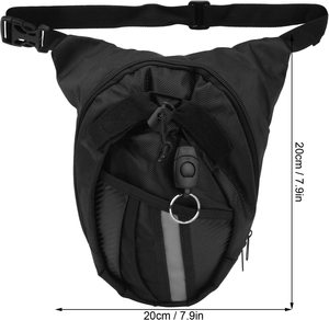 Bolsa de pierna de cuero genuino para hombre, riñonera informal para exteriores, riñonera de viaje para pescar y acampar - Product Image 2