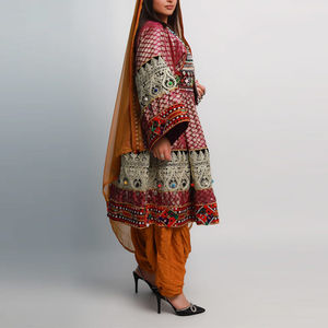 ชุดเดรสสไตล์กูจิแบบอัฟกานิสถาน ลำลอง ทันสมัย คอสูง แขนยาว ปรับขนาดได้ สั่งผลิตขั้นต่ำน้อย เหมาะสำหรับงานปาร์ตี้ - Product Image 4