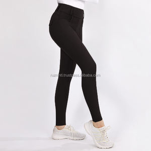 Pantalons d'équitation pour femmes - Culottes d'équitation avec poches, taille haute, extensibles dans quatre directions et à séchage rapide - Product Image 4
