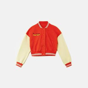 Nouvelle arrivée, veste de baseball rétro pour femmes, créez votre propre style, style streetwear, séchage rapide, poignets rayés, mi-longue - Product Image 4