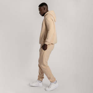 Custom Cotton 500gsm Track Stacked Set Embroidered Sweat Suit Men Two Pieces Flare <b>Pants</b> Set Hoodie Tracksuits Sweatsuit for Men - Product Image 5