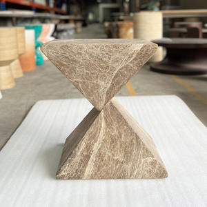 Table basse ronde en béton de taille différente personnalisée par l'usine Fournisseur du Vietnam Meuble léger en béton avec logo personnalisé - Product Image 2