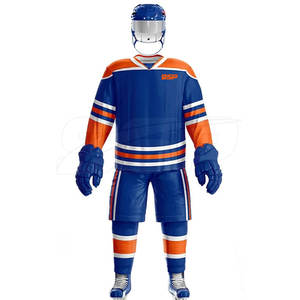 Conjuntos de uniformes de hockey sobre hielo para adultos de manga larga y peso ligero de alta calidad 100% poliéster de secado rápido transpirable personalizable - Product Image 1