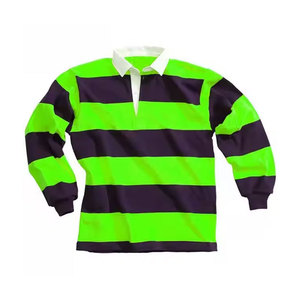 Logo personnalisé respirant décontracté à manches longues vêtements de sport maillot de rugby polos pour adultes uniformes d'équipe de rugby personnalisés - Product Image 2
