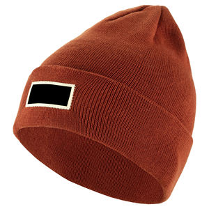 Chapeau beanie ajustable brodé en 3D personnalisé avec logo |   Vêtements de rue unisexes en laine acrylique tricotée chaude pour l'hiver, de haute qualité, vente en gros OEM - Product Image 4
