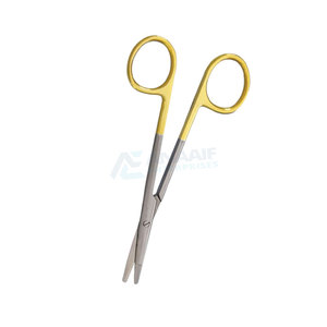 Tijeras quirúrgicas médicas de acero inoxidable de 14cm de alta calidad, tijeras de vendaje romas curvas, fuente de alimentación Manual - Product Image 5