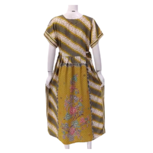 ชุดเดรสผ้าเรยอนลำลองสำหรับผู้หญิงใส่ในฤดูร้อนชุดเดรสผ้าเรยอนแขนสั้นเอวยางยืดมีสไตล์นุ่มให้ความอบอุ่นในชุดนอนระบายอากาศได้ดี - Product Image 2