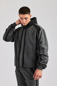 Ensembles de coupe-vent Streetwear de haute qualité Survêtements coupe-vent réglables en nylon lourd personnalisés de couleur - Product Image 5