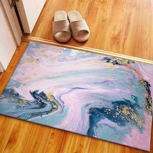 Printed Rug: Alcohol Ink Rug, <b>Car</b> <b>Mat</b> Rugs, Modern Marble Rugs,Velvet Rug - Product Image 5