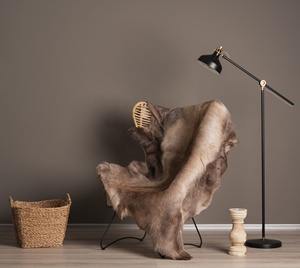 Thảm lông tuần lộc Scandinavia độc quyền khổng lồ, lông tự nhiên, da tuần lộc, chất lượng cao cấp 100% da thật, phong cách Hygge - Product Image 2