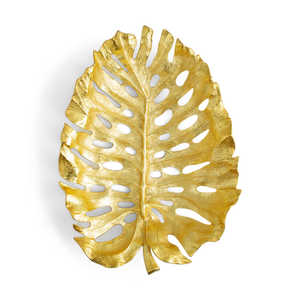 Tazón de hojas de gran tamaño de la mejor calidad para el hogar, vajilla de Hotel, color dorado, diseño moderno, plato de frutas de Metal, cuencos de vajilla - Product Image 6