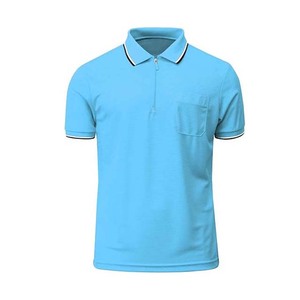 Polo para Hombre en Color Azul Cielo, Diseño Sencillo con Logotipo Bordado - Product Image 6