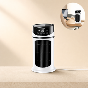3-in-1 Personal USB Mini Air Cooler Humidifier Fan-Plastic 3 Speeds DC Power Mist Air Purifier 10.1 Fl oz Water Tank for Home - Product Image 2