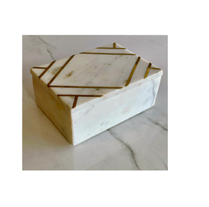 กล่องเก็บเครื่องประดับหินอ่อนกล่องอัญมณีสำหรับสาวรูปทรงสี่เหลี่ยมบรรจุได้ตามต้องการ - Product Image 2