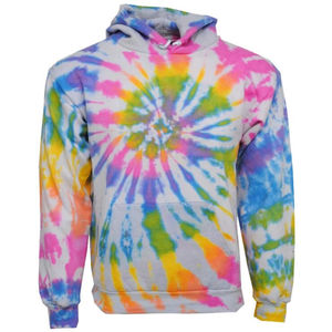 Sudadera con Capucha Tie Dye para Hombre con Estampado Artístico, 100% Algodón Felpa, Ropa Casual de Invierno, Duradera, Suave y Elegante - Product Image 3