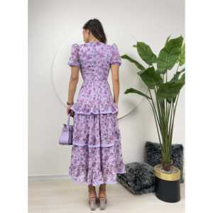 Vestido de Gasa con Cintura Imperio y Capas, Modelo 2026 - Product Image 5