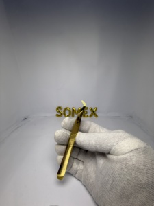 Pinzas cosméticas Herramienta profesional de injerto de pestañas postizas de alta precisión Pinzas cosméticas para principiantes Etiqueta privada - Product Image 5