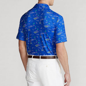 เสื้อโปโลชายพิมพ์ลายโลโก้ตามสั่ง คุณภาพสูง เสื้อผ้ากีฬากอล์ฟลำลองแบบซับลิเมชั่น ขายส่งเสื้อโปโลชาย - Product Image 2