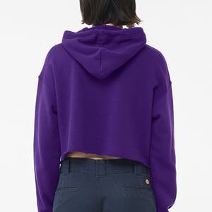 เสื้อฮู้ดครอปคอตตอน100% 480-500 GSM วินเทจสำหรับผู้หญิงดีไซน์ออกแบบได้ตามที่ต้องการ - Product Image 3