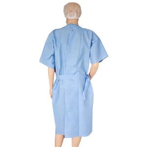 Batas de Paciente Estampadas Unisex 100% Poliéster, Batas de Hospital a Precios de Mayoreo, Calidad de Exportación, Bata de Paciente de Tela Tejida de Longitud Completa - Product Image 6