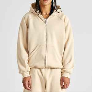 Meilleure Qualité Respirant 400GSM French Terry Fleece Stone Wash Hoodies Drop Shoulder Plus Size Vintage Wash Unisex Hoodies - Product Image 3