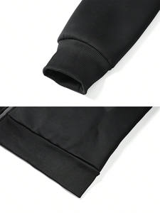 Conjuntos Deportivos de Invierno para Hombre, Sudadera con Capucha y Cremallera, Corte Regular, Felpa, Venta al Por Mayor B2B, Ropa Deportiva, Chándales, Marca Privada OEM - Product Image 5