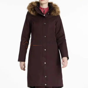 Women equestrian sportswear long <b>coat</b> 2025 horse riding jacket premium <b>waterproof</b> breathable stylish affordable jacket - Product Image 1