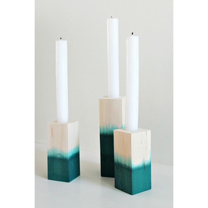 เชิงเทียนไม้แฮนด์เมดแบบโบราณสำหรับตกแต่งโต๊ะในครัว - Product Image 6