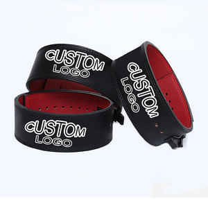 Customizable Gym Support Genuine Leather Weightlifting <b>Belt</b> <b>for</b> Men and <b>Women</b> Black Color <b>for</b> Fitness and Powerlifting - Product Image 1