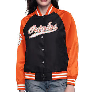 Chaqueta Bomber Vintage de alta calidad para mujer College Letterman Varsity bordado grueso invierno venta al por mayor suministro directo de fábrica - Product Image 1