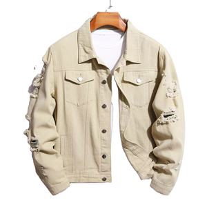 Chaqueta de Mezclilla Acolchada para Hombre, Diseño Personalizado con Logotipo, Impresión en Lona, Ecológica, Resistente al Viento, Nueva Llegada 2022, Venta al Por Mayor OEM - Product Image 2