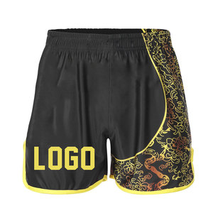 Diseño personalizado impreso Kick Boxing Muay Thai MMA pantalones cortos sublimación tejido técnica logotipo frontal lucha entrenamiento OEM pantalones cortos - Product Image 1