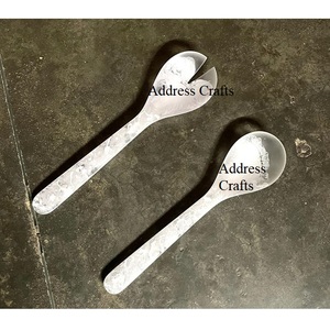 High Quality <b>Resin</b> Salad Server Set Long Handle Eco Material Food Grade Poly <b>Resin</b> Salad Spoon Set Tableware Utensils Cutlery - Product Image 1