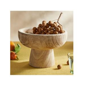 Bol à fruits en bois au design classique, forme ronde, taille personnalisée, bol à chocolats pour les meilleures ventes - Product Image 1
