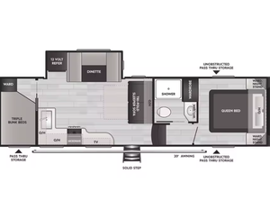 Autocaravanas y Remolques de Viaje Keystones Cougar Sport 2700BH 2025 2024 2026 - Product Image 3