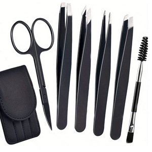 Juego de 6 Pinzas de Maquillaje para Mujer, con Tijeras Curvas, Kit de Maquillaje Profesional, Logotipo Personalizado OEM, Venta al Por Mayor - Product Image 4
