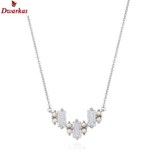Nouvelle tendance 925 argent Sterling Zircon multi-brins collier pendentif longue chaîne de créateur Simple élégant mariages cadeaux - Product Image 4
