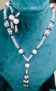 Ensemble de bijoux faits à la main pour filles/femmes boucles d'oreilles en forme d'aile en plaqué argent et rhodium livraison 24 heures cadeau de mariage parfait - Product Image 6