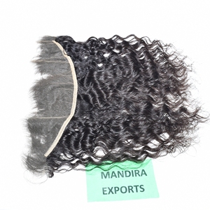 ผมต่อจากผมมนุษย์แท้100% อินเดียขนาด8-36นิ้วลึก13*4หน้าผากผมหยัก - Product Image 3