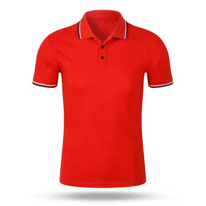 Polo en coton et polyester à manches courtes, streetwear décontracté, logo imprimé personnalisé pour hommes et femmes, service OEM de polo - Product Image 3