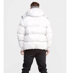 แจ็กเก็ตขนเป็ดสีดำเงาวาวสำหรับผู้หญิงมีฮู้ดขนเป็ดแบบซิปเต็มรูปแบบและขนเป็ดสำหรับฤดูหนาว - Product Image 2