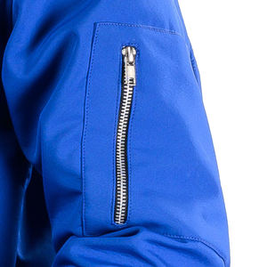 2023 vente en gros personnalisé printemps automne saison porter Streetwear fermeture éclair conception blanc hommes portent Bomber veste - Product Image 5